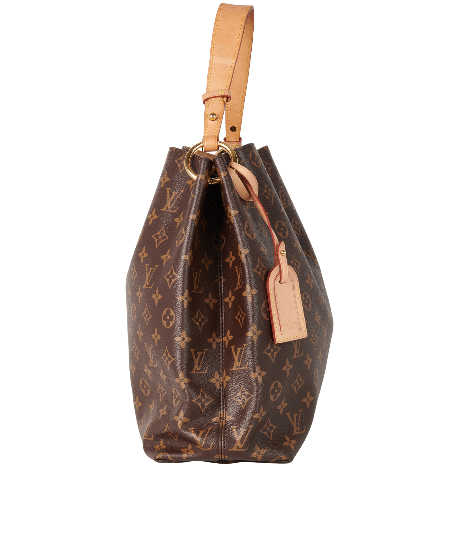 Graceful MM, &pound;895, Handbags, Brown, Canvas, Side view